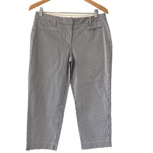 Lands’ End 8 petite capri pants stripes fit 2
